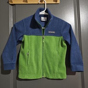 Columbia Blue and Green Fleece Sweatshirt